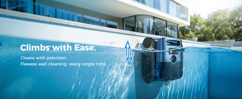 Robotic Pool Cleaner,Cordless Pool Vacuum for Inground Pools,Automatic Pool Cleaner Robot for Pool Floors,Drain Cleaning,Walls,Waterline,2150 Sq.ft,180min Runtime,3H Fast Charging Robot for Spa Pool