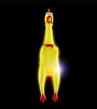 POPLAY 42PCS Flying Chicken Slingshot, Party Favors Treasure Box Toys for Kids 4 to 8, Flicking Rubber Chickens Finger Toys for Christmas Stocking Stuffers, Classroom Prizes, Xmas Gifts Goodie Bag