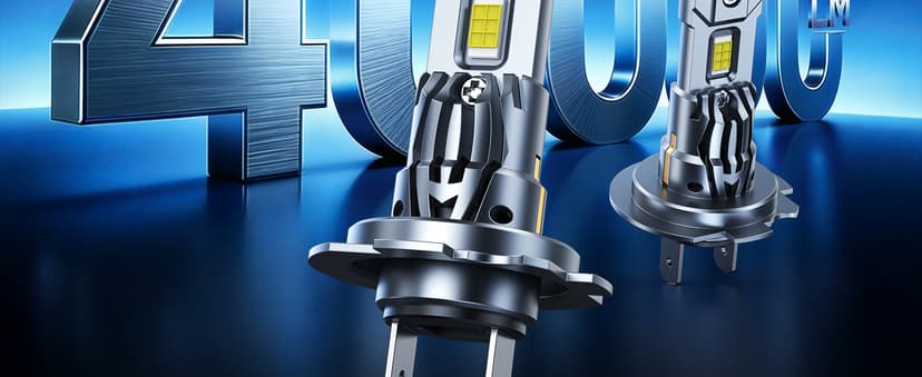 Marsauto H7 Light Bulbs, 30000LM 800% Brighter Bulbs, Real Mini Size 6000K Cool White IP68 Waterproof, Plug and Play