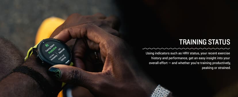 Garmin Forerunner® 965 Running Smartwatch, Colorful AMOLED Display, Training Metrics and Recovery Insights, Black and Powder Gray, 010-02809-00