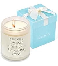 Thank You Gifts for Women, Men, Hostess, Couple, Appreciation Gifts for Teacher Coworker Employee Boss - a Little Candle to Say A Big Thank You, Lavender Scented Candle with Gift Box