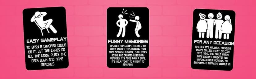 Charge It 2 The Game Drinking Cards – 90-Card Adult Party Game for Bachelorette Parties, 21st Birthdays, and Game Night Fun