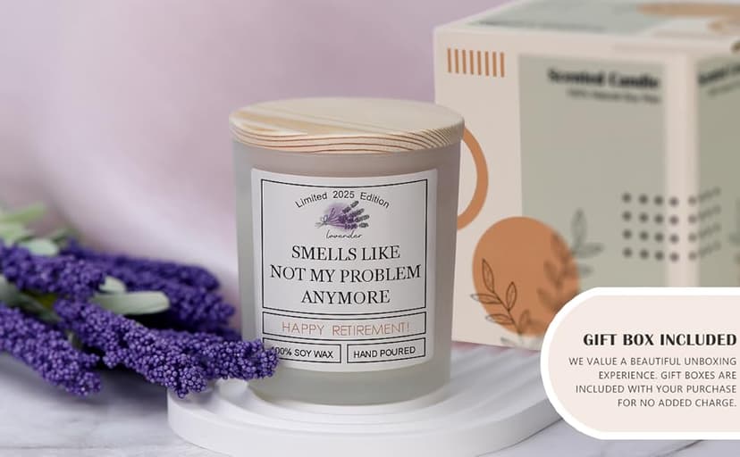 Retirement Gift for Woman, Retirement Gifts for Men Women Farewell Gifts for Coworker Teachers Friends Boss 2025 Leaving Goodbye Best Cool Happy Party Decorations Banner Card Candles