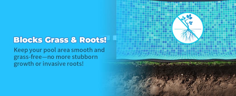 AquaJoyer 15' Round Thicker Heavy Duty Pool Liner Pad for Above Ground Pool, Pool Padding Underlayment for Pool Bottom, Protects Pool Prevents Punctures Weed Barrier Comfortable underfoot