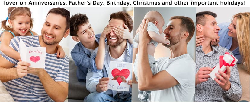 Gifts for Dad New Dad Stepdad Husband, American Flag Cross Beads Bracelet Jewelry Gifts for Father Men from Daughter Son Wife