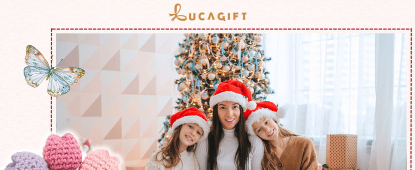 Gifts for Mom from Daughter Son - Cute Christmas, Mothers Day, Birthday Gifts for Moms - 5.51'' x 4.13'' Knitted Positive Tulip Flowers Mom Crochet Doll