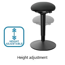 Standing Desk Chair with 360-Degree Standing Desk Chair with Memory Foam Seat Cushion, Lightweight & Flexible