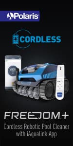 Polaris Freedom Cordless Robotic Pool Cleaner, Cable-Free for All In-Ground Pools up to 50ft, Four Cleaning Modes & Intelligent Cleaning Technology