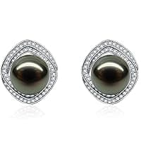 Gifts for Women Wife-Tahitian-Black-Pearl-Necklace-Gift for Wife Wedding Birthday Anniversary Jewelry-Mom Girlfriend Her Mothers Day Gifts for Mom Women Valentines Christmas Day