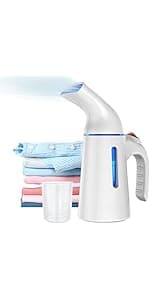 Blesgam Steamer for Clothes 700W, Fast Heat-up in 40S, 120ML Water Tank, 25g/min Strong Penetrating Steam, Portable Clothes Steamer Iron for Travel and Home(GY169)