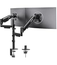 ErGear Single Monitor Arm, Fully Adjustable Monitor Mount for 13–34 Inch Screens, Fast Install Computer Monitor Stand with Tool-Free VESA Mount, Cable Management, Holds 19.8 lbs, Max VESA 100x100mm