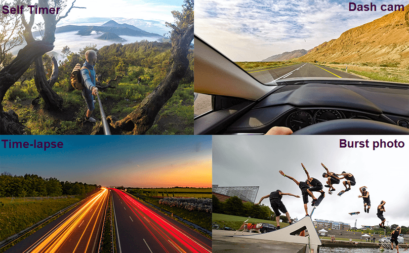 Jadfezy Action Camera FHD 1080P with 32GB Card, 98FT/30M Underwater Waterproof Camera with 2 Rechargeable Batteries, Wide Angle Sports Camera with Accessories Kit Suitable for Helmet, Bicycle, etc.