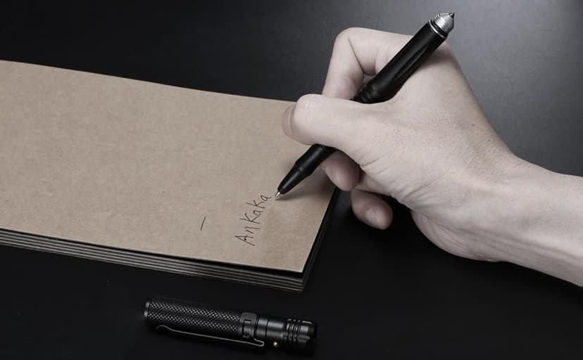 The Most Loaded 6-in-1 Tactical Pen: Solves Other Brands' Weaknesses,Self Defense Tip + Flashlight + Ballpoint + Bottle Opener + Screw Driver + Hexagonal Wrench, 5 Ink Refills + 6 Batteries + Gift Box B07RDGN4HD