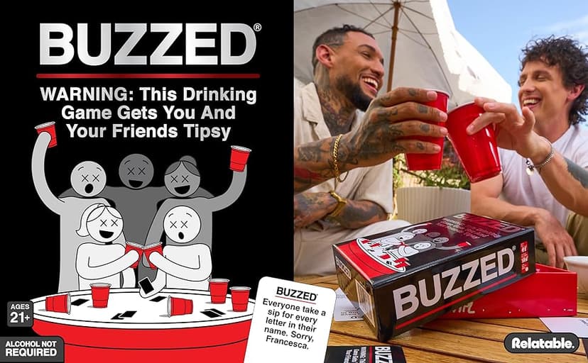 WHAT DO YOU MEME? Buzzed: Hilarious Party Game with 200 New Cards – The Ultimate Drinking Card Game for Adults, Perfect for Game Night, Adult Fun, Good Times, and Unforgettable Bachelor Party Laughs
