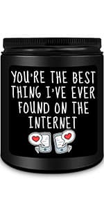 Anniversary Birthday Gifts for Men, Gifts for Boyfriend, Funny Romantic Wedding Gift for Men, Him, Boyfriend, Husband, Best Friends, Lover, Black Cedar Juniper Sandalwood Candle