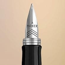 Parker Jotter Ballpoint Pen, Stainless Steel with Chrome Trim, Medium Point, Blue Ink - Smooth Writing, Sleek, Polished, Professional, Desk Essentials