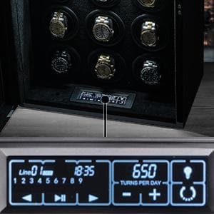 TIMECUBE 9 Watch Winder with 4 Storage Slots and Interior Light
