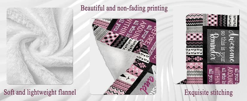 Birthday Gifts for Women Girls Throw Blanket 60"X50", Happy Birthday Decorations for Women, Gifts for Women Birthday Unique, Womens Birthday Gift Ideas for Her Friend Mom Sister Grandma Wife