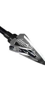 Turkey Hunting Broadhead for Archery - 125 Grain 3 Pack Archery Arrow Tips for Crossbow, Recurve, Compound Bow.
