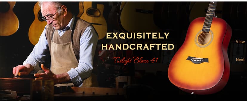 CAHAYA Acoustic Guitar For Beginner 41-inch - Full Size Wood Guitar Kit for Kids and Adults with Guitar bag Brass strings Capo String Pick and Clean Cloth for Gift CY0353