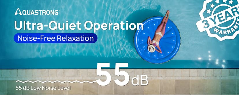 AQUASTRONG Inverter Swimming Pool Heat Pump,Pool Heater for Above Ground and Inground Pool Heating and Cooling Pool Heater, Smart WiFi Control Pools Up to, 26000 Gallons