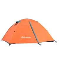 BISINNA 2/4 Person Camping Tent Lightweight Backpacking Tent Waterproof Windproof Two Doors Easy Setup Double Layer Outdoor Tents for Family Camping Hunting Hiking Mountaineering Travel