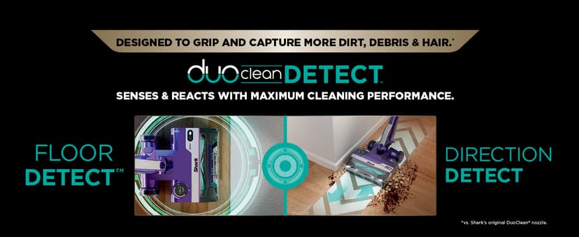 Shark POWERDETECT Ultra-Light Corded Stick Vacuum with DuoClean Technology, Self-Cleaning Brushroll for No Hair Wrap, Anti-Allergen Complete Seal, and Odor Neutralizer Technology, HZ4002