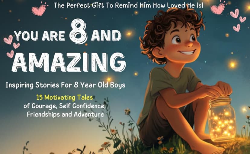 You Are 8 And Amazing! Inspiring Stories For 8 Year Old Boys: 15 Motivating Tales About Courage, Self-Confidence, Friendships and Kindness (You Are Amazing!) 1965857949