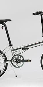 ZiZZO Campo 20 inch Folding Bike with 7-Speed, Adjustable Stem, Light Weight Frame