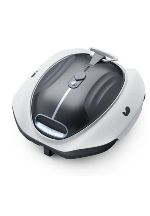 (2026 Upgrade) BUBLUE F10 Pool Surface Skimmer Robot,Robotic Pool Skimmer with App Control,Powerful Suction,5L Filter,Dual Cleaning Modes, AI Navigation,Ideal for In-Ground & Above-Ground Pools,White