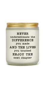 Goodbye Gifts for Coworkers, Retirement Gifts for Women, Going Away Farewell Moving Away Gift for Friends Teachers, Inspirational Gift, Lavender Candle