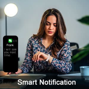 TROTY Fitness Tracker with Heart Rate/Blood Oxygen/Sleep Monitor, 20+ Sports Modes Smart Watches for Women/Men, Activity & Step Tracker Smart Watch for Android/iOS Phones