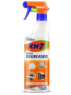 KH-7 Super Degreaser Multipurpose Cleaning Spray: The Heavy Duty All Purpose Cleaner for Your Home, Kitchen, Garage, Car & Laundry | Total Cleaner & Powerful Grease Remover, 26 oz