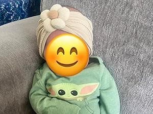 CÉLLOT 5 Pcs Baby Flower Headbands Baby Girls Nylon Headbands Soft Hairbands Hair Accessories for Newborn Infant Toddler Kids