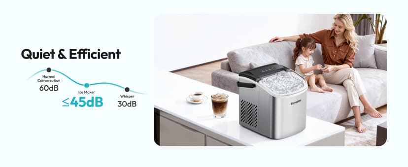 EUHOMY Ice Maker Machine