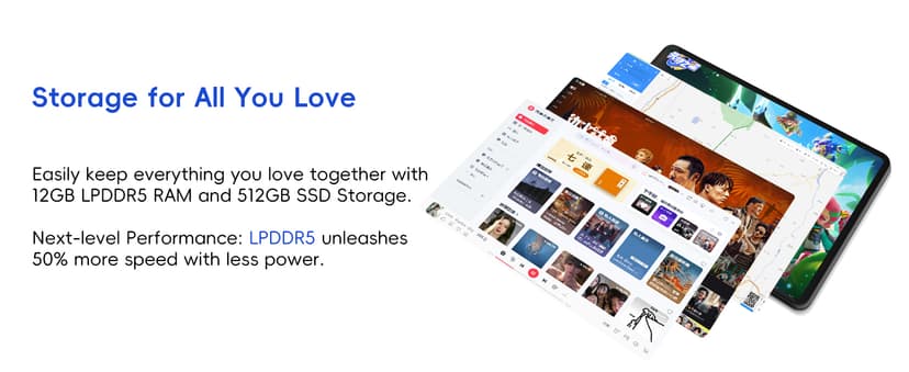 2-in-1 Laptop/Tablet (2025), Windows 11 PC with Magnetic Keyboard, 12” 2K FHD IPS Touchscreen Display, 4-core N95, 12GB DDR5 RAM 512GB SSD, 2 Stereo Speakers Computer for Home Business Students