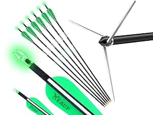 6 Pack Turkey Hunting Broadheads 100/125 Grain 420 Stainless Steel 3 Fixed Blade Broadhead 4" Cutting Dia Archery Arrow Tip for Compound Bow and Recurve Bow