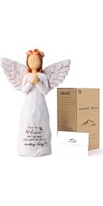 Retirement Gifts for Women, Happy Retirement Party Decorations, Retired Gifts for Teachers Coworkers Nurses Friends Sisters Retirement Gift for Woman, 5.5” Resin Angel Figurine - Retirement Gifts B0DF368QNW