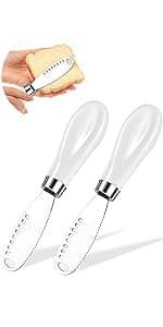 Butter Dish with Lid, Home Decor, Large Butter Dish for Countertop Ceramic Butter Keeper Container with Knife and High-Quality Silicone Sealing Butter Dish Good Kitchen Gift White