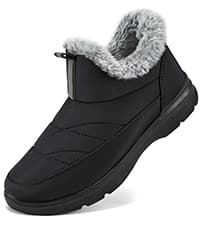 Ecetana Womens Snow Boots Winter Shoes: Ankle Booties Warm Fur Lined Waterproof Non-Slip Boots for Women