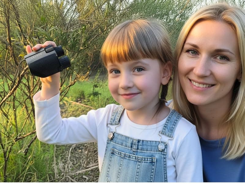 Hontry Binoculars for Adults and Kids, 10x25 Compact Binoculars for Bird Watching, Theater and Concerts, Hunting and Sport Games