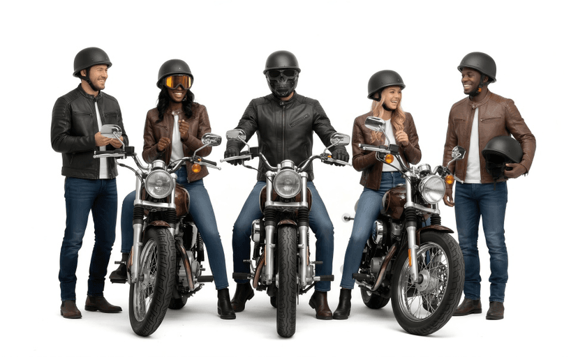 Motorcycle Half Helmets with Face Shield, German Style Motorcycle Helmet for Adult Men Women, DOT Approved Retro Half Shell Helmet for Moped Cruiser Scooter