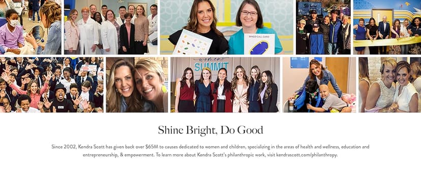 Kendra Scott Elisa Pendant Necklace for Women, Fashion Jewelry, 14k Gold-Plated