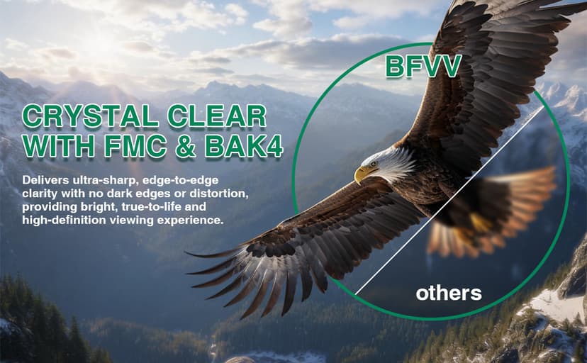 10-180x100 Zoom Binoculars for Adults, Day/Low Light Night Vision High Powered Binoculars with BAK4 & FMC Lens, Waterproof Fogproof for Hunting Birdwatching Travel Sports Concerts Gift for Men