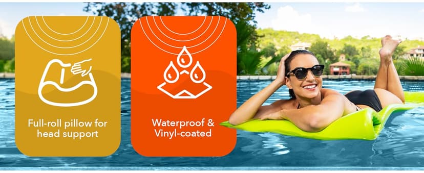 TRC Recreation Foam Swimming Pool Float, Floating Water Lounger, Splash 1.25”