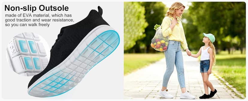 Alicegana Womens Sneakers Tennis Shoes Lightweight Non Slip Casual Walking