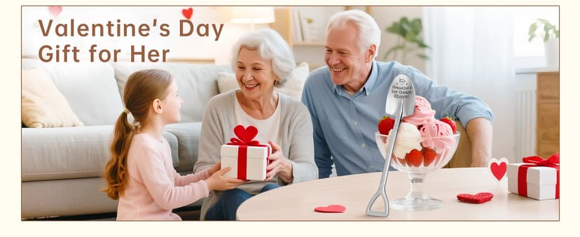 Gifts for Grandma Funny Christmas Grandma Birthday Gifts for Women Grandmother Gigi Nana Granny Mothers, from Grandkids for Christmas Stocking Stuffers Cute Engraved Grandma's Ice Cream Shovel Spoon