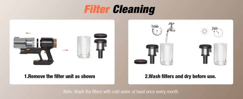 Cordless Vacuum Cleaner, 580W 48KPA 70 Mins Vacuum Cleaners for Home, Self-Standing Stick Vacuum with Touch Screen, Wall Mount Charge, Ultra High-Power Brush for Pet Hair/Plush Carpet/All Floor