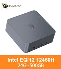 Beelink Ser5 Pro mini PC, AMD Ryzen 5 5500U (Up to 4.0GHz,6C/12T), 16GB DDR4 500GB PCle SSD,mini Computer Support 4K Triple Display/2.5G LAN/WiFi6/BT5.2, Home/Office Mini Desktop Computer