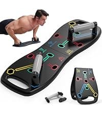 HOTWAVE Push Up Board Fitness, Portable Foldable 20 in 1 Push Up Bar at Home Gym, Pushup Handles for Floor. Professional Strength Training Equipment For Man and Women,Patent Pending